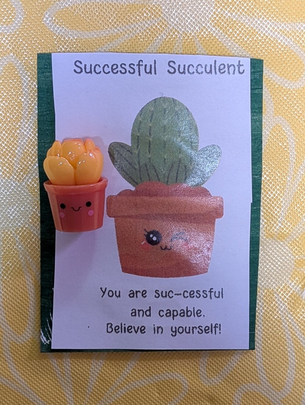 Successful Succulent (Yellow Succulent)